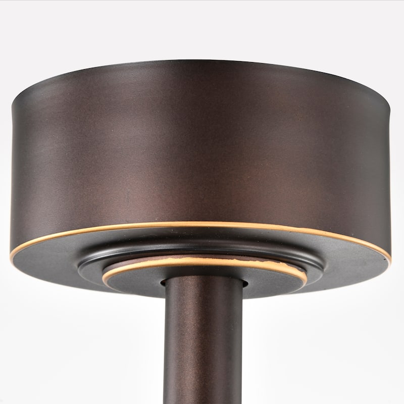 Genson SMART Oil Rubbed Bronze 3-Blade LED Lighted Ceiling Fan with Remote