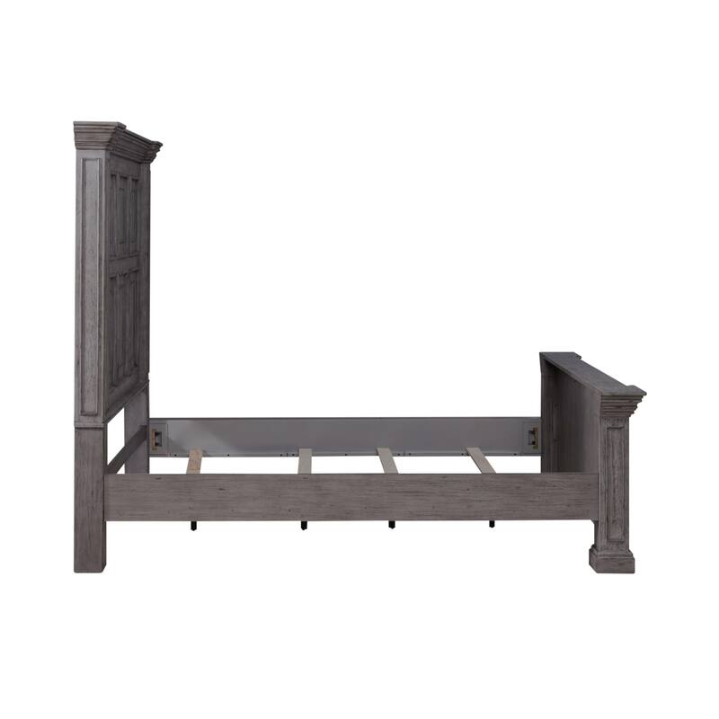 Big Valley Graystone Panel Bed, Dresser & Mirror Set