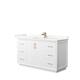 Option White, Bronze Trim, Giotto Quartz Top