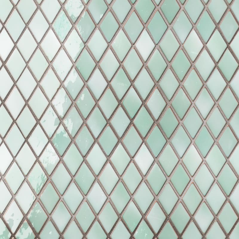 Merola Tile Hudson Kite Mint Green 10-1/8" x 11-3/4" Porcelain Floor and Wall Tile