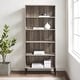 preview thumbnail 9 of 12, Middlebrook Designs 68-inch Tall Mesh Side Panel Bookshelf Grey Wash