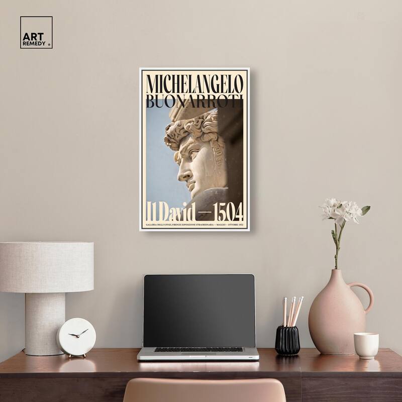 David in Marble Canvas by Art Remedy