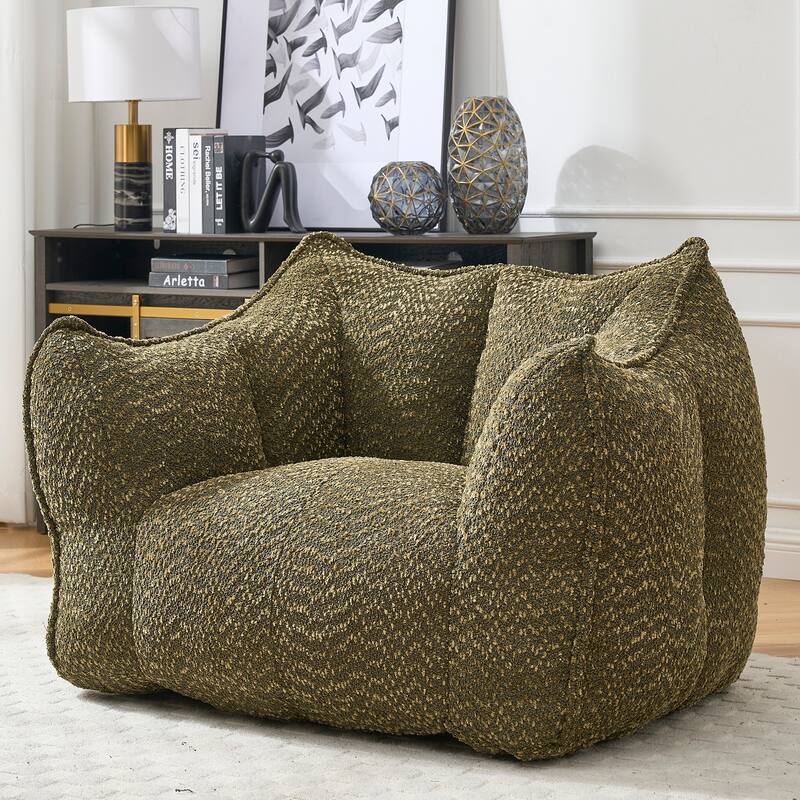 Lazy Bean Bag Chair with Arms for Living Room