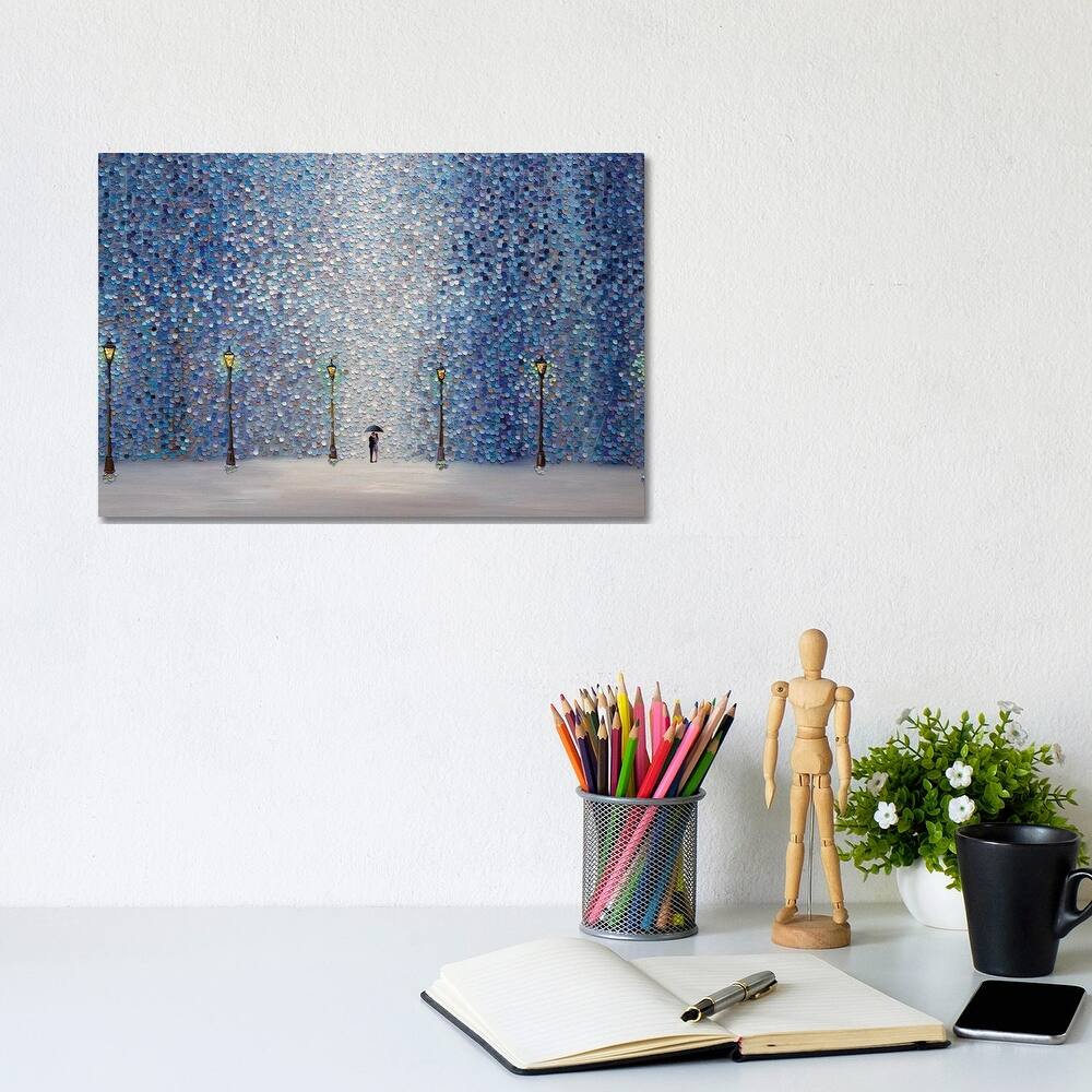 iCanvas "Kiss Under The Rain" by Ekaterina Ermilkina Canvas Print
