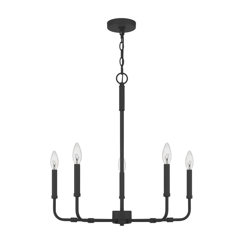 Quoizel Abner Steel 5-light Chandelier