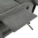 preview thumbnail 48 of 54, Manual Adjustable WingBack Recliner Chair, with Foldable Side Table, USB Charging Ports, PushBack Reclining Chairs