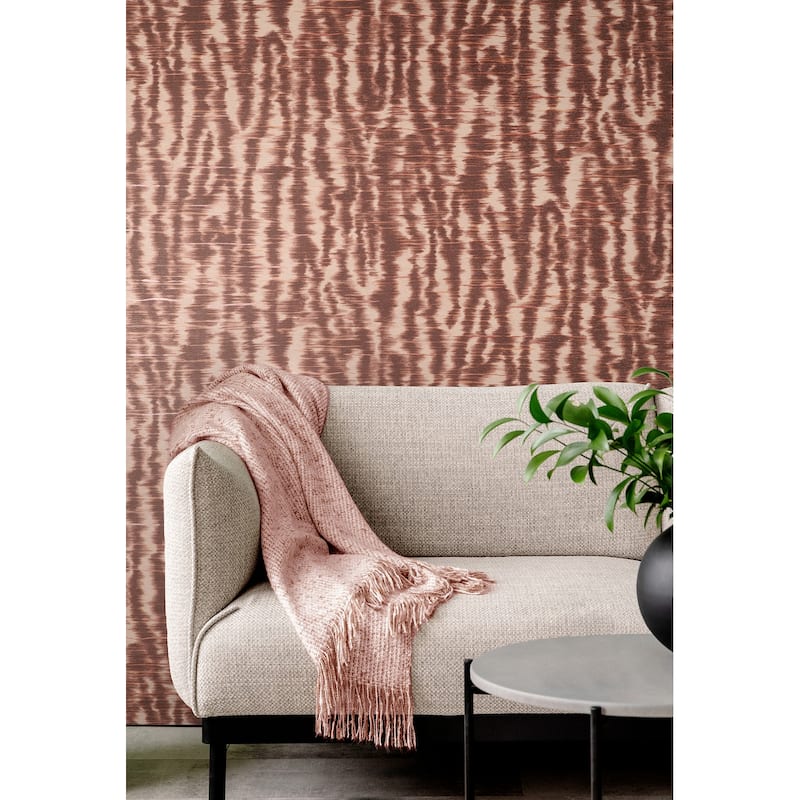 Fine Decor Hartmann Burgundy Stripe Texture Wallpaper - Bed Bath ...