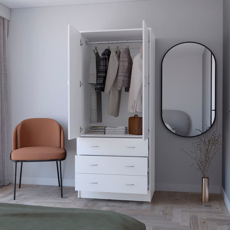 Prescott Armoire - White