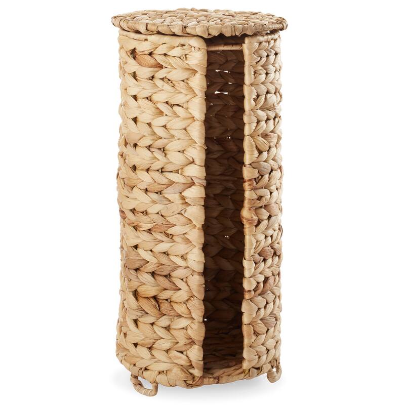 Toilet Paper Roll Holder Stand Bathroom Tissue Storage Organizer