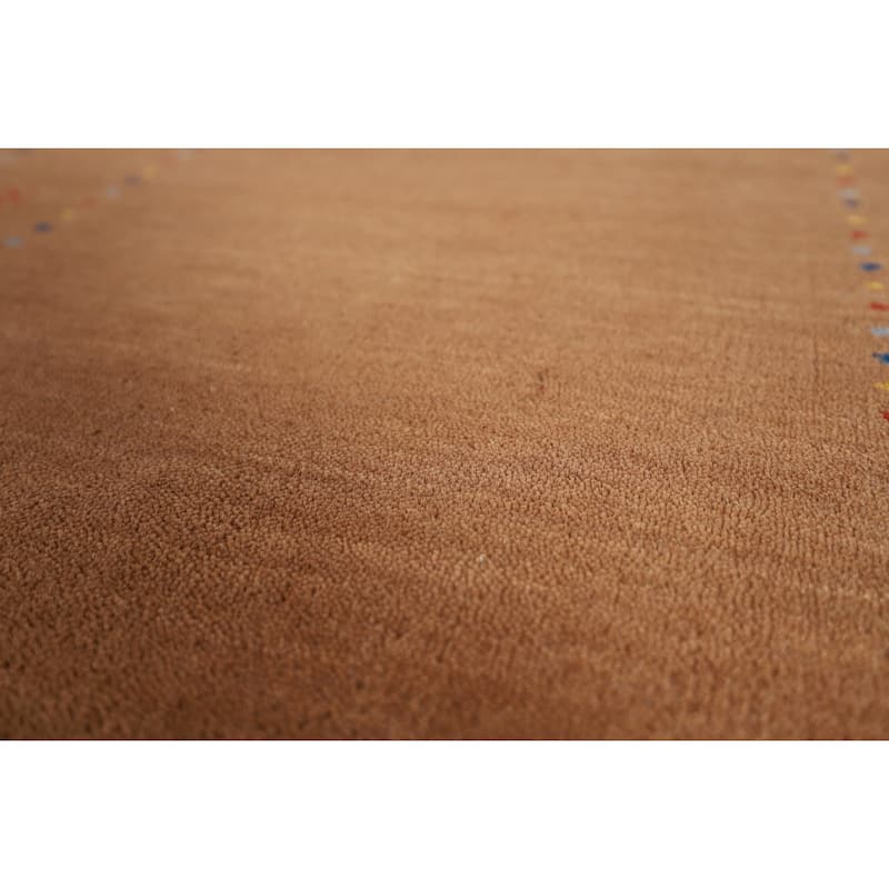 Tribal Gabbeh Oriental Runner Rug Hand-Knotted Wool Carpet - 2'3"x 9'4"