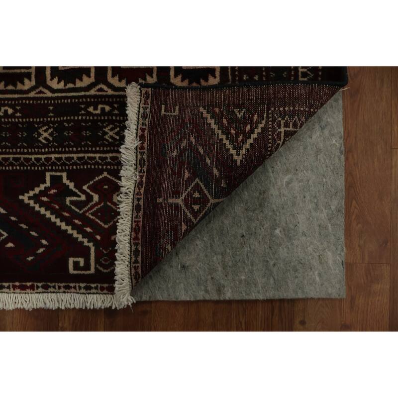 Hand Knotted Oriental 100% Wool Carpet Traditional All-Over Red Turkoman Area Rug - 12' 3'' X 8' 4''