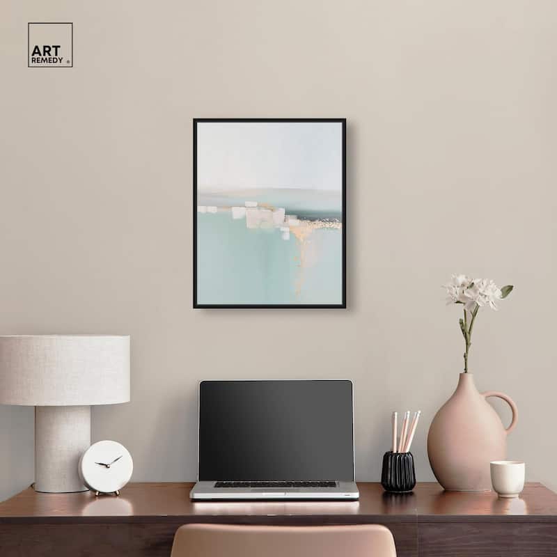 Shimmering Calm Canvas by Art Remedy