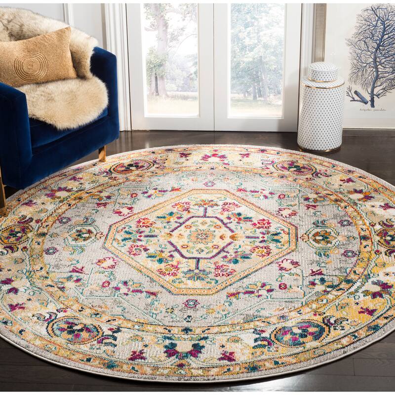 SAFAVIEH Savannah Basmah Boho Oriental Polyester Medallion Rug