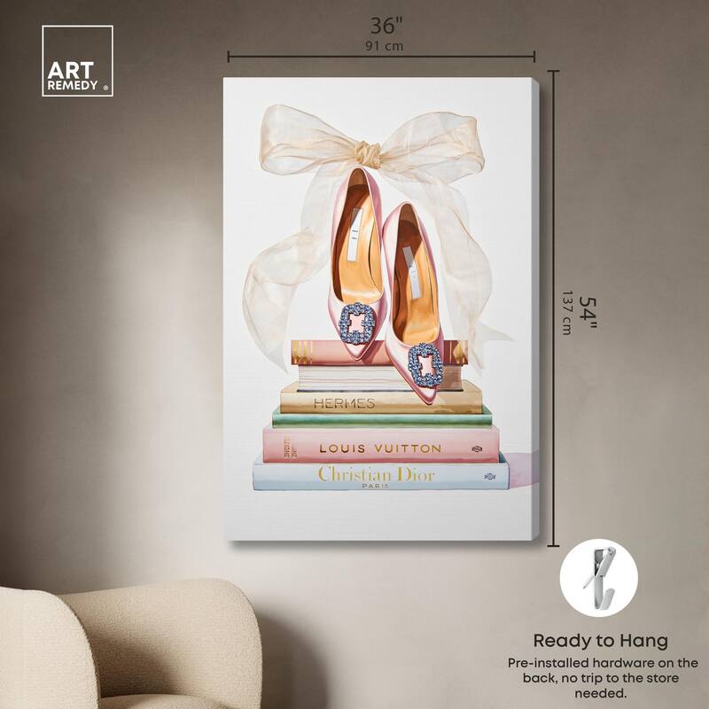 Designer Library Canvas by Art Remedy, Gallery Wrapped