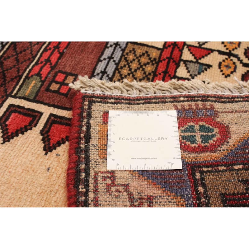 ECARPETGALLERY Hand-knotted Melis Vintage Cream Wool Rug - 4'3 x 7'1