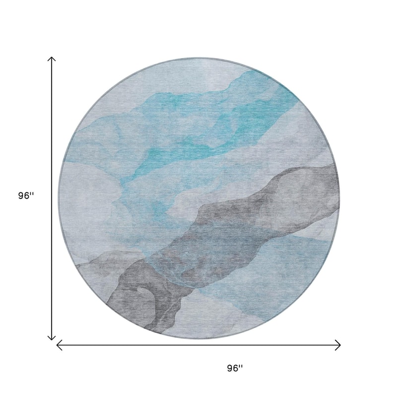 HomeRoots Abstract Transitional Rectangle Outdoor Rug