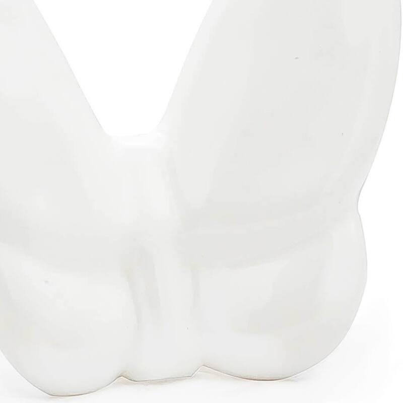 HomeRoots 3" White Crystal Butterfly Figurine Tabletop Sculpture