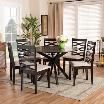 Mila Modern and Contemporary 7-Piece Dining Set