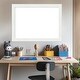 preview thumbnail 34 of 36, Amanti Art Vanity White Narrow Framed Dry Erase Magnetic Board