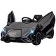 preview thumbnail 1 of 8, Lamborghini Licensed Kids Electric Car with Dual Control and ASTM Safety for Outdoor Adventures and Gifts Black