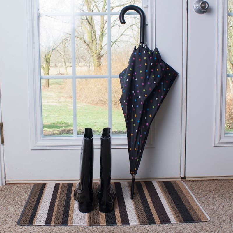 RITZ Indoor/Outdoor Striped Tufted Mat - N/A