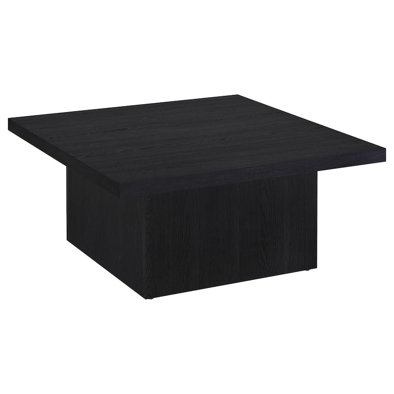 Devar Square Engineered Wood Coffee Table - Black