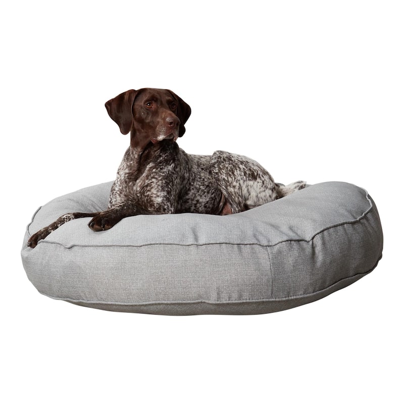 Gordie Round Indoor/Outdoor Pillow Dog Bed - Large (42") - Heather