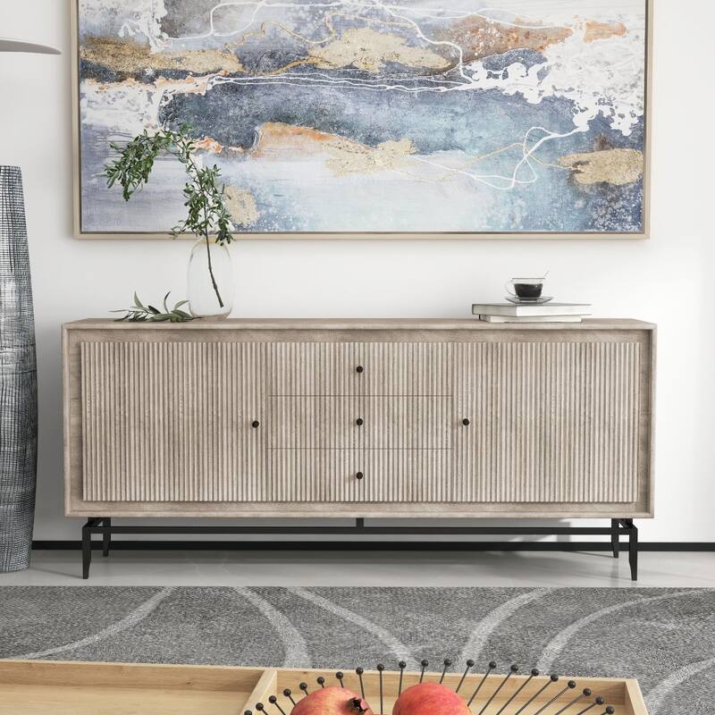 Camilo 69" Wide 3 Door Wood Sideboard - 69 x 16 x 31