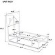 preview thumbnail 4 of 6, Twin Wood Bed w/House-Shaped Headboard Floor Bed w/Fences, White