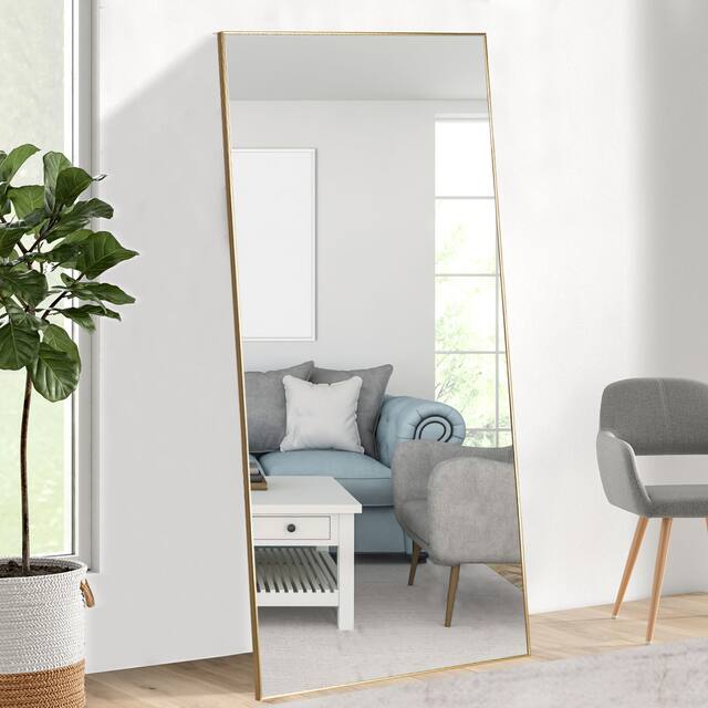 Carson Carrington Paaskynen Aluminum Alloy Full Length Floor Mirror