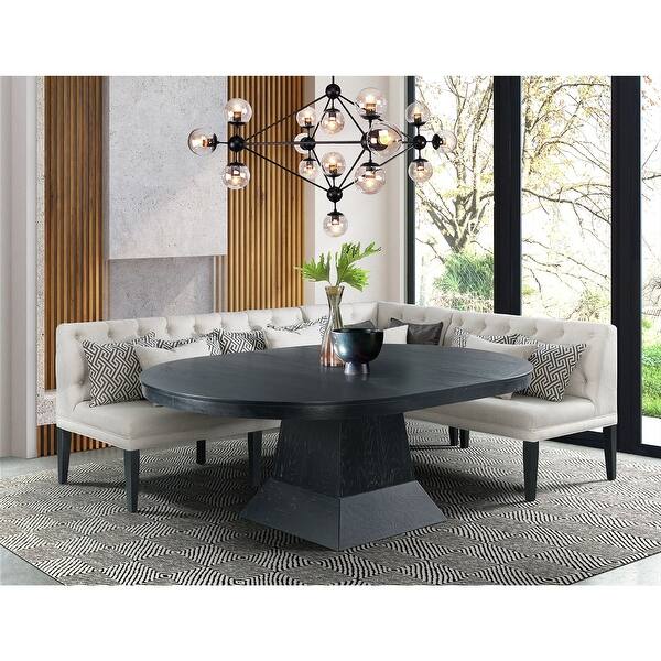 Shop Picket House Furnishings Mara 4pc Oval Dining Table Set Table Corner Loveseat Sofa Overstock 31284368