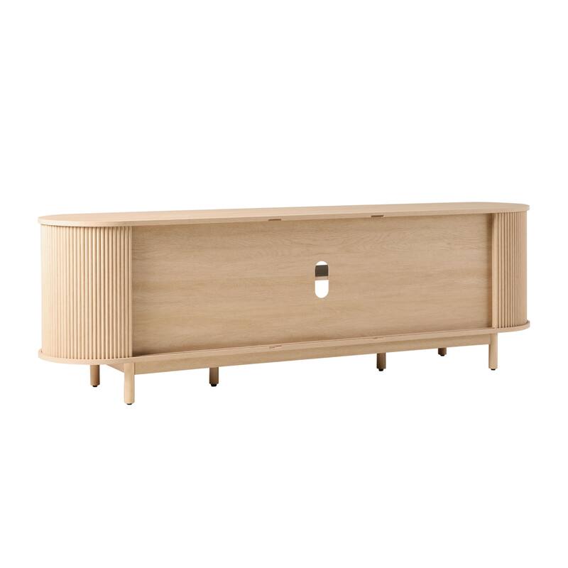 Middlebrook Designs Modern Reeded 70-inch TV Stand with Open Storage