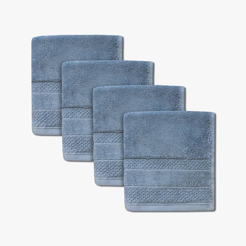 True Luxury Towels - Ashley Blue - Washcloth