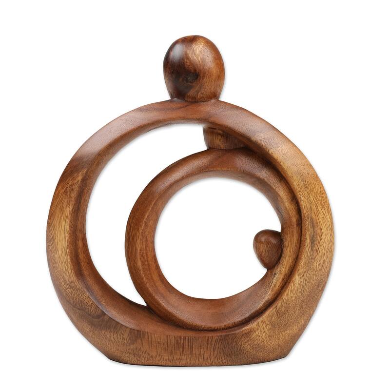 Novica Handmade Never-Ending Love Wood Sculpture