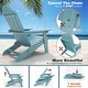 preview thumbnail 25 of 50, WINSOON All Weather HIPS Outdoor Folding Adirondack Chairs Outdoor Chairs Set of 4