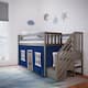 Option Clay with Blue/White Curtain