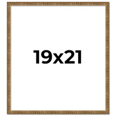 19x21 Frame Gold Kingsley Distressed Solid Wood Picture Frame Width