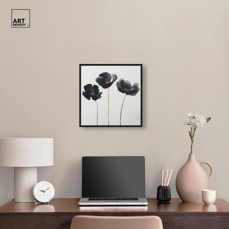 Nocturnal Flowers II Canvas by Art Remedy