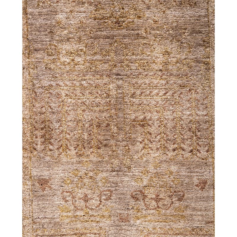 Overdyed One-of-a-Kind Hand-Knotted Runner Rug - Beige - 2' 7" x 7' 9"