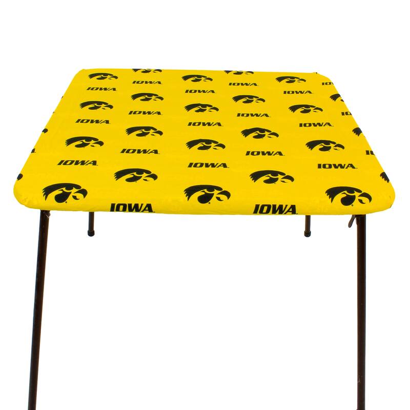 Iowa Hawkeyes Tailgate Fitted Tablecloth, 33" x 33", Card Table - 33" x 33", Card Table