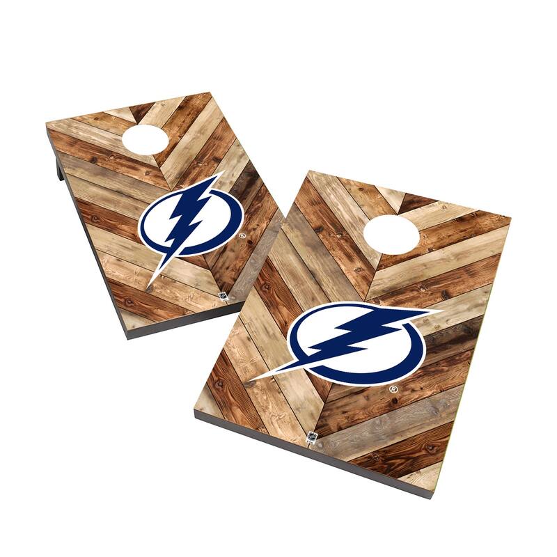 Tampa Bay Lightning 2x4 NHL Cornhole Bag Toss - Include Carry Case