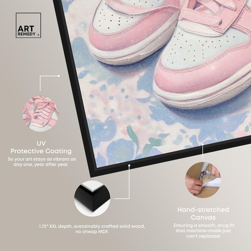 Gentle Ribbon Sneakers Canvas by Art Remedy