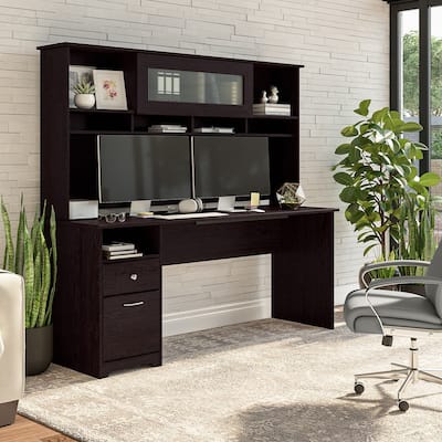 72W Computer Desk with Hutch and Drawers by Bush Furniture