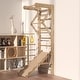preview thumbnail 2 of 3, Indoor Toddler Kids Pikler Triangle Set, Foldable Ladder Climbing Jungle Gym Climber