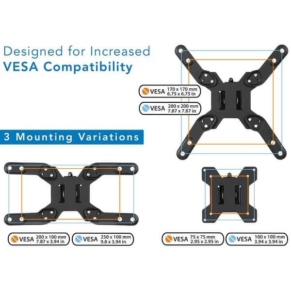 oración Volver a disparar Eléctrico Mount-It! Large Monitor Desk Mount with VESA 200 (200x200, 200x100) Bolting  Pattern, Fits up to 42 Inch Screens - Black - Overstock - 29924637