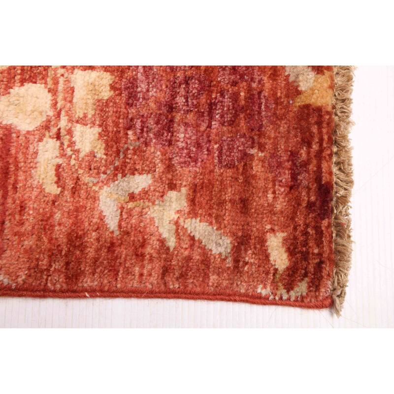 ECARPETGALLERY Hand-knotted Peshawar Ziegler Dark Copper Wool Rug - 8'10 x 11'11