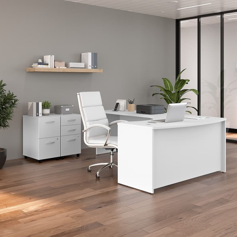 Studio C 60W Left Handed L-Bow Desk Shell by Bush Business Furniture