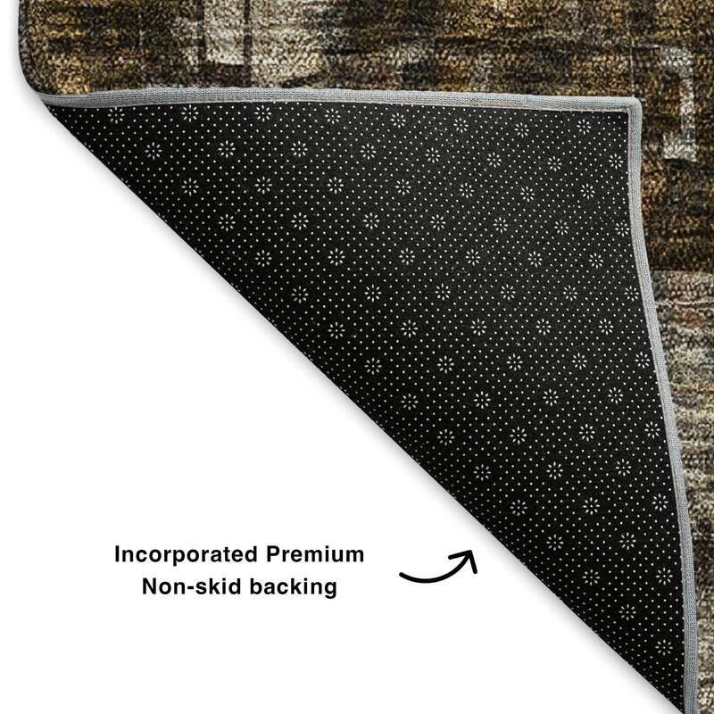 Premium Washable Super Soft Ombre Mosaic Mayfield Rug