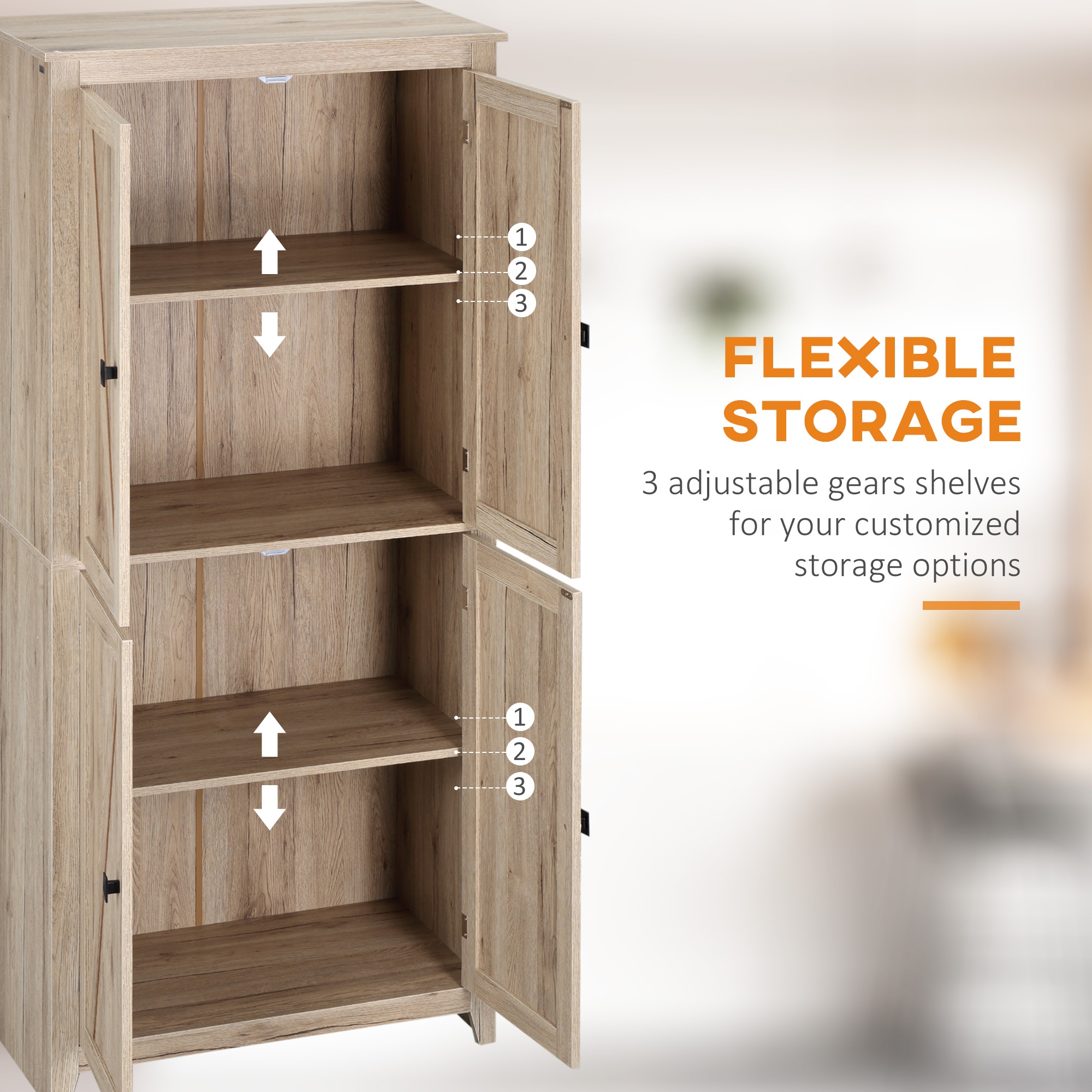 7ft pantry deals cabinet