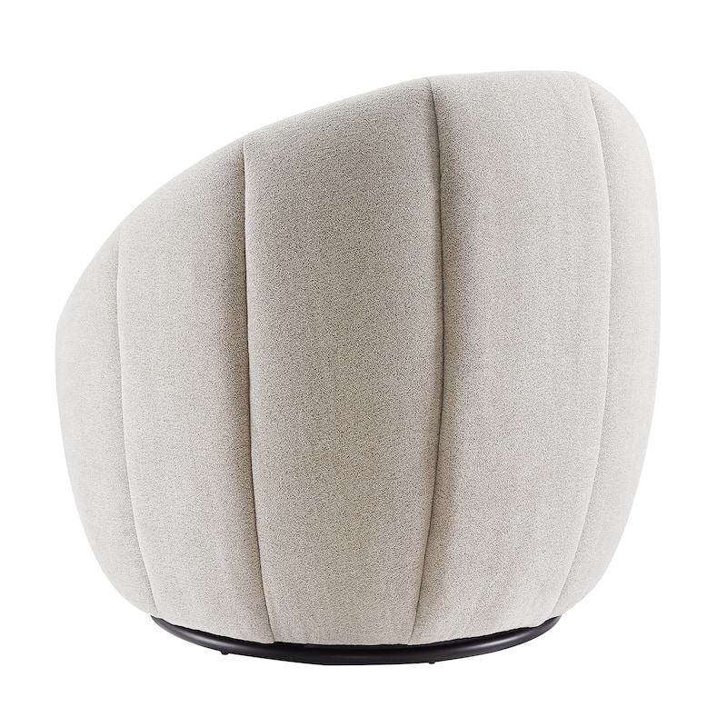 Art Leon Modern Swivel Barrel Chair